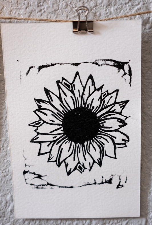 Sunflower print small - flower collection