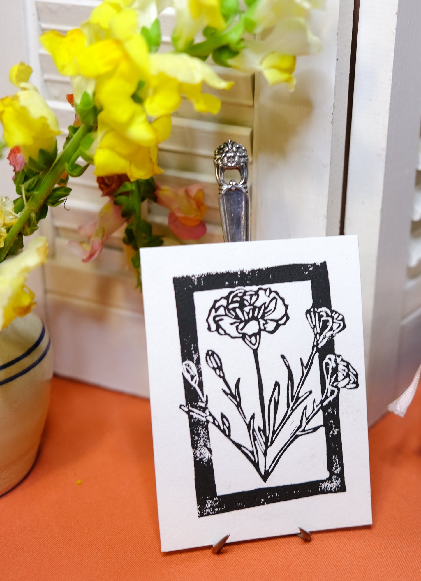 Carnation print - flower collection