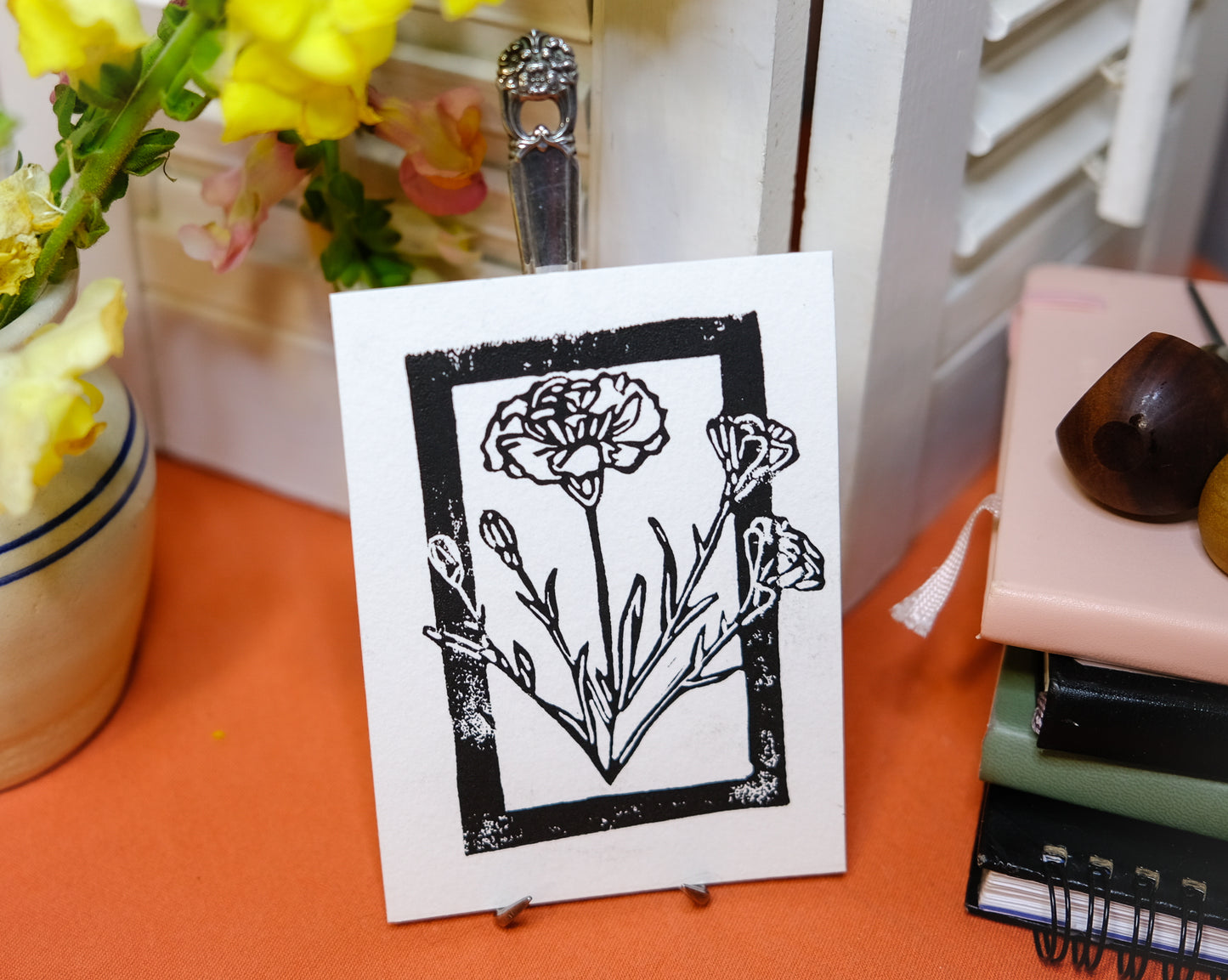Carnation print - flower collection