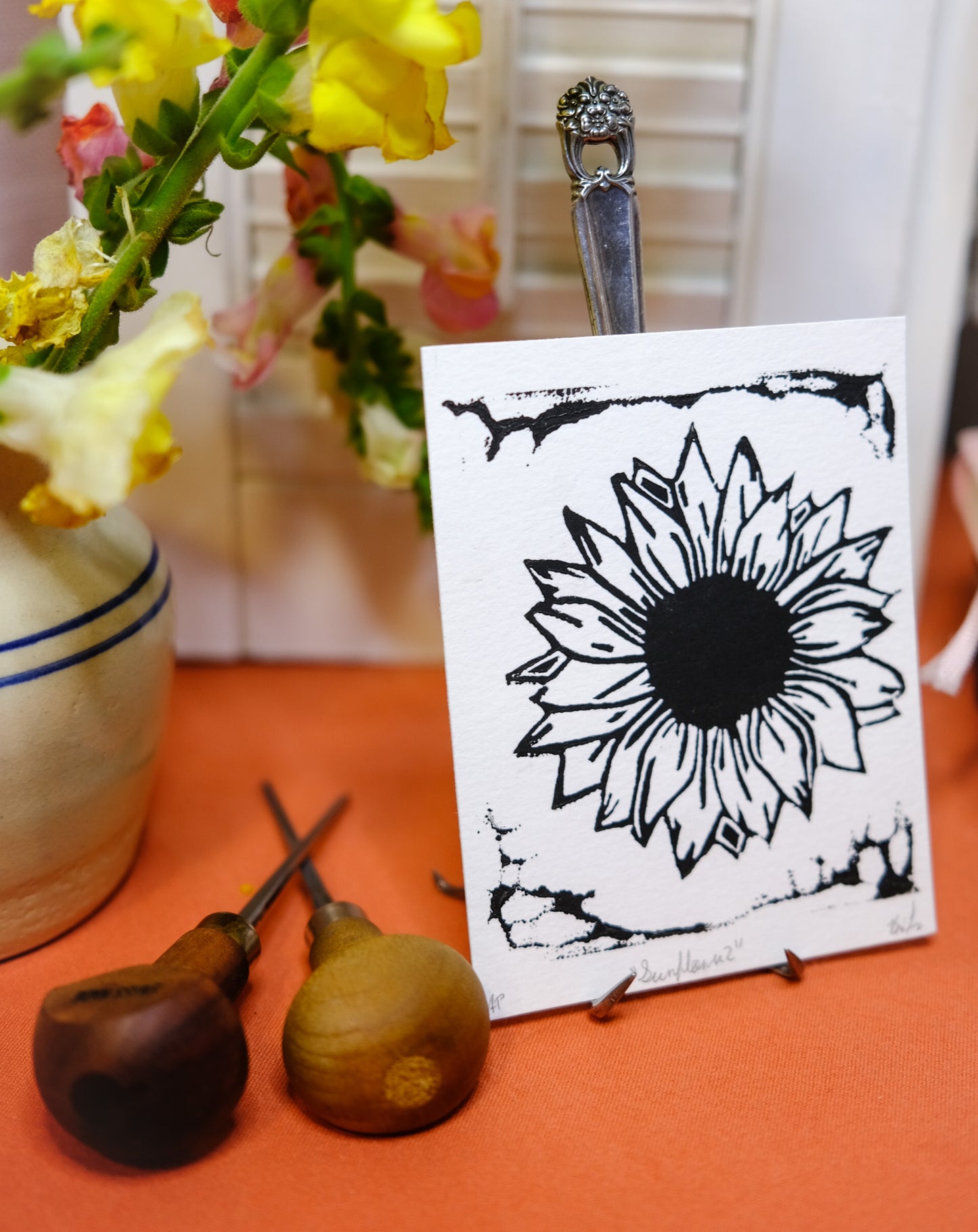Sunflower print small - flower collection