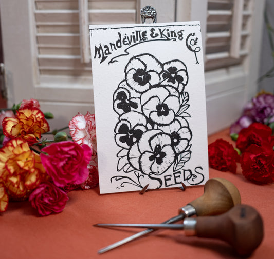 Pansy Seed Print - flower collection